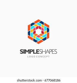 Modern abstract design vector element for identity, logotype or icon.