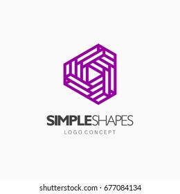 Modern abstract design vector element for identity, logotype or icon.