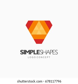 Modern abstract design vector element for identity, logotype or icon.
