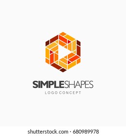 Modern abstract design vector element for identity, logotype or icon.
