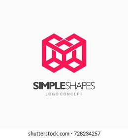 Modern abstract design vector element for identity, logotype or icon.
