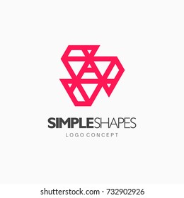 Modern abstract design vector element for identity, logotype or icon.
