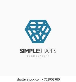 Modern abstract design vector element for identity, logotype or icon.
