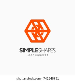 Modern abstract design vector element for identity, logotype or icon.
