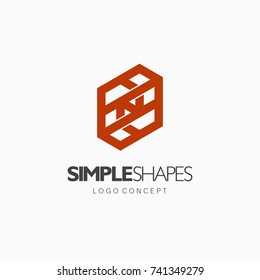 Modern abstract design vector element for identity, logotype or icon.
