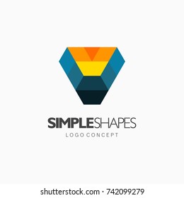 Modern abstract design vector element for identity, logotype or icon.
