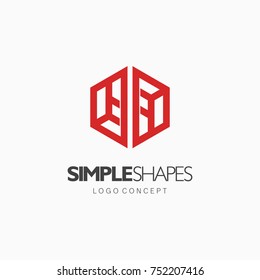 Modern abstract design vector element for identity, logotype or icon.
