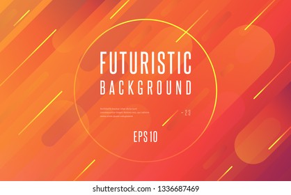 Modern abstract diagonal colorful lines, geometric shapes and cirle for your text message, trendy background. Vector EPS 10 illustration