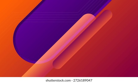 Modern Abstract Diagonal Line Background Minimalist Geometric Shapes Orange Purple Gradient Colorful Design Vector. Good for Website Banners, Corporate Presentations, Branding, Posters, Social Media, and Professional Design Templates