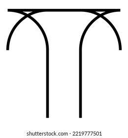 Modern abstract digital alphabet font. Minimal technology typography, creative urban sport fashion futuristic font and by number. logo illustration letter T trumpet brochure banner design and more