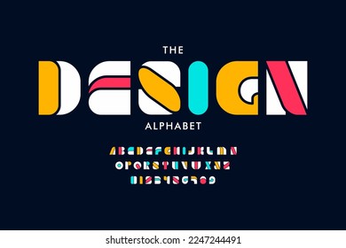 Modern abstract digital alphabet font. Minimal technology typography, Creative urban sport fashion futuristic font. 