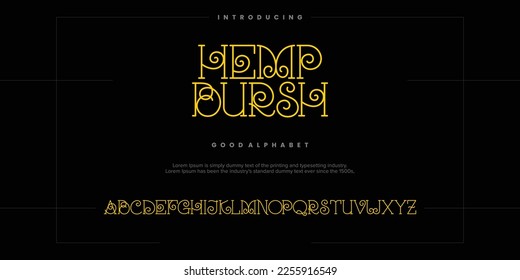 Modern abstract digital alphabet font. Minimal technology typography, Creative urban sport fashion futuristic font and with numbers. vector illustration