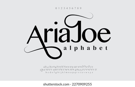 Modern abstract digital alphabet font. Minimal technology typography, Creative urban sport fashion futuristic font and with numbers. vector illustration