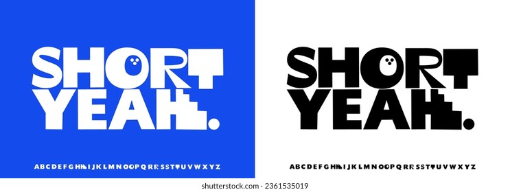 Modern abstract digital alphabet font. Minimal technology typography, Creative urban sport fashion futuristic font. vector illustration