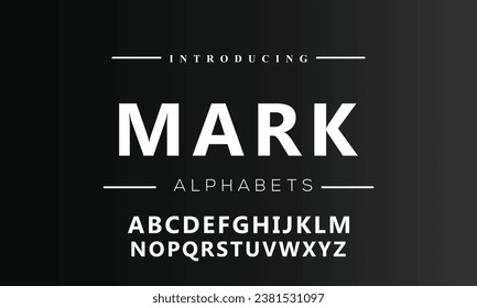 Modern abstract digital alphabet font. Minimal technology typography, Creative urban sport fashion futuristic font and with numbers. vector illustration