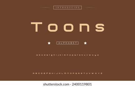 Modern abstract digital alphabet font. Minimal technology typography, Creative urban sport fashion futuristic font and with numbers. vector illustration