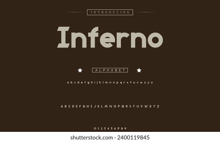 Modern abstract digital alphabet font. Minimal technology typography, Creative urban sport fashion futuristic font and with numbers. vector illustration