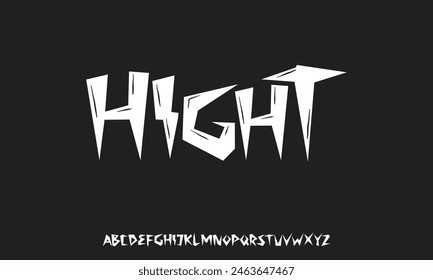 Modern abstract digital alphabet font. Minimal technology typography, Creative urban sport fashion futuristic font. vector illustration