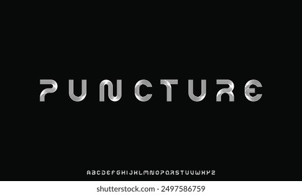 Modern abstract digital alphabet font. Minimal technology typography, Creative urban sport fashion futuristic font and with numbers. vector illustration