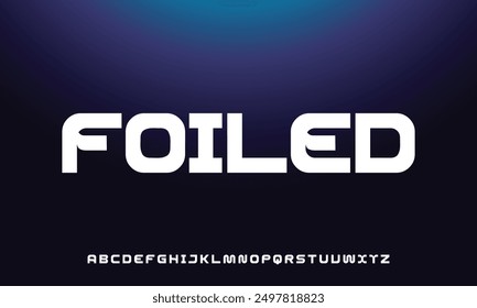 Modern abstract digital alphabet font. Minimal technology typography, Creative urban sport fashion futuristic font and with numbers. vector illustration.