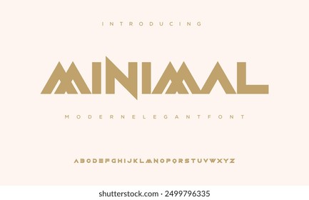 Modern abstract digital alphabet font. Minimal technology typography, Creative urban sport fashion futuristic font and with numbers. vector illustration