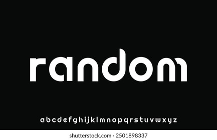 Modern abstract digital alphabet font. Minimal technology typography, Creative urban sport fashion futuristic font and with numbers.