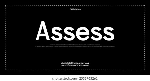 Modern abstract digital alphabet font. Minimal technology typography, Creative urban sport fashion futuristic font and with numbers.