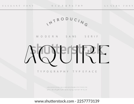 Modern abstract digital alphabet font. Minimal technology typography, Creative urban sport fashion futuristic font and with numbers. vector illustration Stock fotó © 