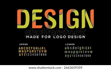 Modern abstract digital alphabet font. Minimal technology typography, Creative urban sport fashion futuristic font and with numbers. vector illustration
