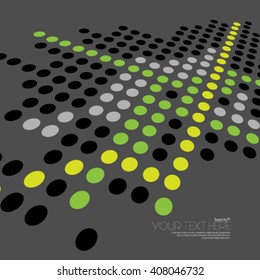 Modern Abstract Digital Circles Background