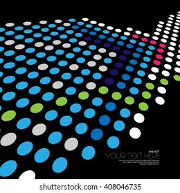 Modern Abstract Digital Circles Background