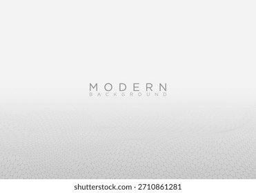 Modernes abstraktes digitales Gitter Hexagon-Wellenhintergrund