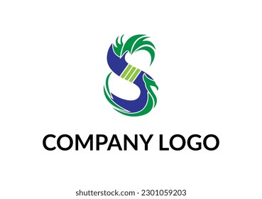 Modern abstract digital logo. typography, Creative Bird logo and  Minimal technology   vector illustration logo.  symbol set for  artist, modern style Awesome logo in shape a template Mode flat.
