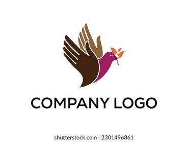 Modern abstract digital logo. typography, Creative Hand logo and  Minimal technology   vector illustration logo.  symbol set for  artist, modern style Awesome logo in shape a template Mode flat.