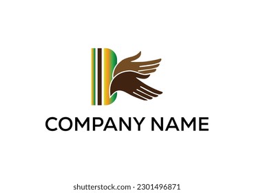 Modern abstract digital logo. typography, Creative Hand logo and  Minimal technology   vector illustration logo.  symbol set for  artist, modern style Awesome logo in shape a template Mode flat.