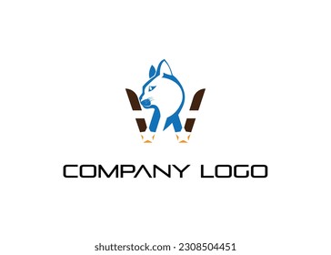 Modern abstract digital logo. typography, Creative cat logo and  Minimal technology   vector illustration logo.  symbol set for  artist, modern style Awesome logo in shape a template Mode flat.