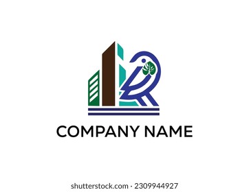 Modern abstract digital logo. typography, Creative building logo and  Minimal technology   vector illustration logo.  symbol set for  artist, modern style Awesome logo in shape a template Mode flat.