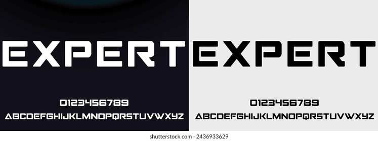  Modern abstract digital sport font. Logo creative font, type, technology, movie, digital, music, movie. Font and illustration in vector format.