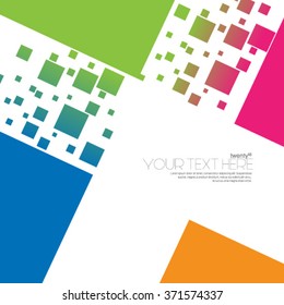 Modern Abstract Digital Squares Background