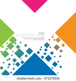 Modern Abstract Digital Squares Background