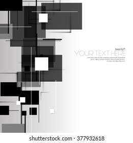 Modern Abstract Digital Squares Background