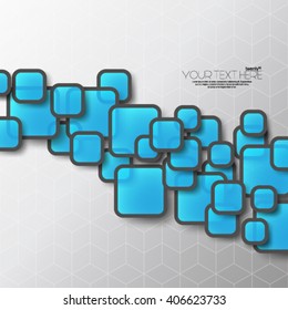 Modern Abstract Digital Squares Background