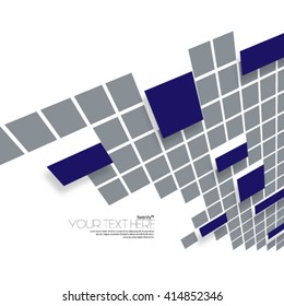Modern Abstract Digital Squares Layout/Design Cover Background