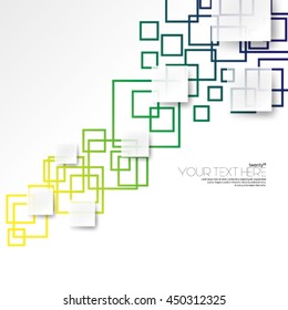 Modern Abstract Digital Squares Layout/Design Cover Background