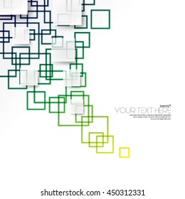 Modern Abstract Digital Squares Layout/Design Cover Background