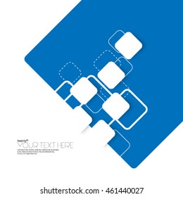 Modern Abstract Digital Squares Layout/Design Cover Background