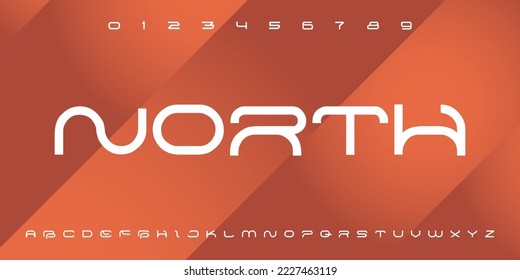 Modern abstract digital tech font. Logo creative font, type, technology, movie, digital, music, movie. Font and illustration in vector format.
