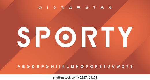 Fuente moderna y abstracta de tecnología digital. Tipo de letra creativa del logotipo, tecnología, película, digital, música, película. Fuente e ilustración en formato vectorial.