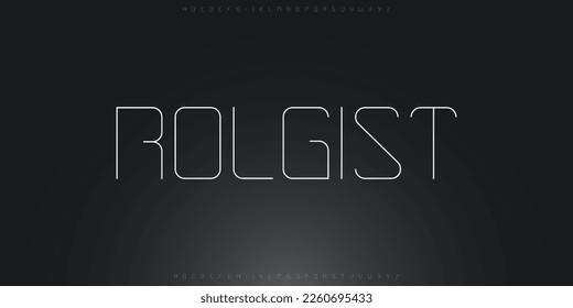 A Modern Abstract Digital Tech Font. A Bold and Creative Vector Logo Design for the Technology Industry