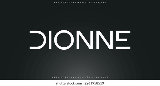 Modern abstract digital tech font. Logo creative font, type, technology, movie, digital, music, movie. Font and illustration in vector format.